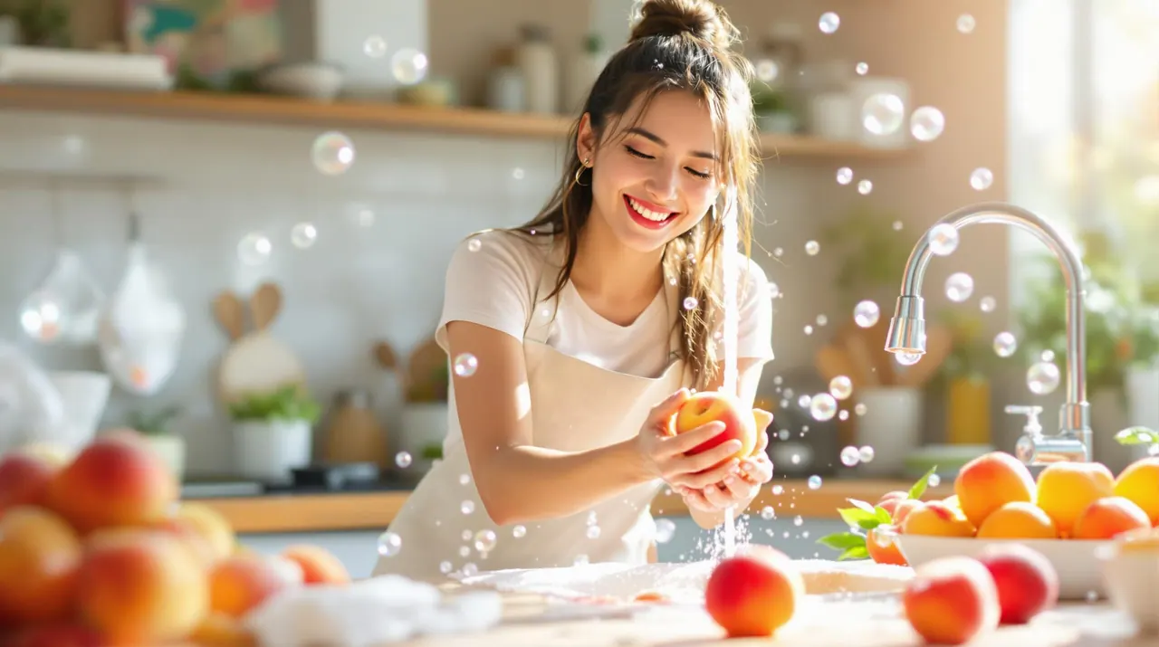 descubre los mejores métodos para lavar adecuadamente los melocotones y eliminar pesticidas y bacterias. aprende consejos prácticos y efectivos para disfrutar de esta deliciosa fruta de manera segura y saludable.